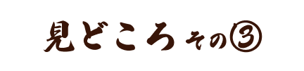 見どころその3